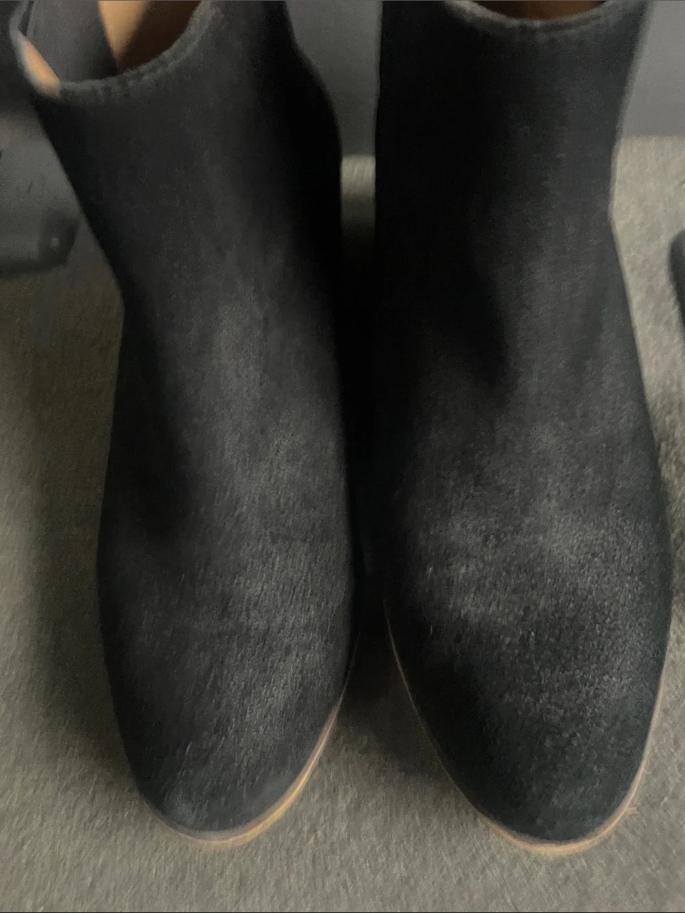 Lucky Brand Black Suede Ankle Booties